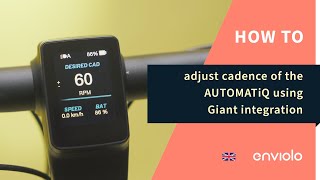 How to adjust the cadence of the AUTOMATiQ using Giant integration [upl. by Septima]