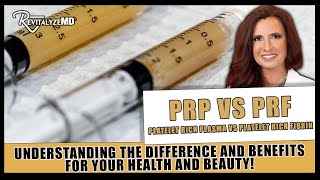 PRP VS PRF Understanding the Difference and Benefits for your health and Beauty [upl. by Latsirc916]