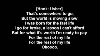 Ludacris  Rest Of My Life Lyrics ft Usher David Guetta [upl. by Nora]