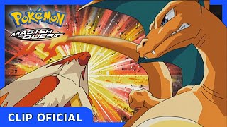 Charizard vs Blaziken  Pokémon Master Quest  Clip oficial [upl. by Notffilc]