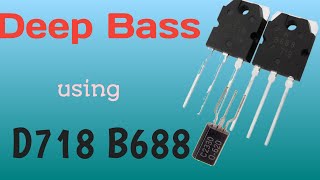 D718 amp B688Powerful BassPowerful Amplifier using Transistor D718 and B688 dc 12v [upl. by Ocihc]