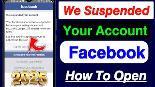 How To Recover Disabled Facebook Account 2024  Weve disabled your account facebook 2024 [upl. by Ndnarb]