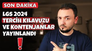 Dikkat  LGS 2024 TERCİH Kılavuzu Yayınlandı  TÜM DETAYLAR [upl. by Fernando]