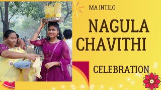 ma intilo nagula chavithi pandaga festival festivals nagulapanchami familyvlog family [upl. by Ahtenek]