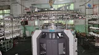 single jersey circular knitting machineknittingmachine circularknittingmachine [upl. by Ennayr]