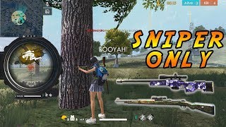 SNIPER ONLY BISA BOOYAH   CHALLENGE   FREE FIRE INDONESIA [upl. by Kilmarx567]