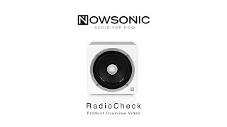 NOWSONIC RadioCheck  Active Full Range Mini Studio Reference Monitors  Product Video [upl. by Richers]