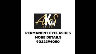 The process of permanent eyelashes extensions  Aks Salon [upl. by Yentrok132]