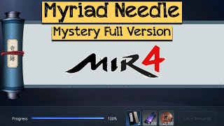 Myriad Needle Mir4 Mystery Mission Full [upl. by Ynoffit]