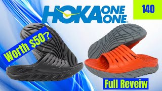 HOKA ORA RECOVERY SLIDES  WORTH 50❓ Better then OOFOS  Actually helps recovery Full Review [upl. by Stephens]