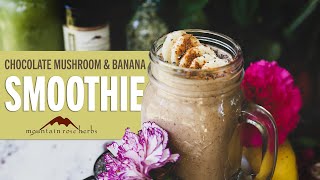 Chocolate Mushroom amp Banana Smoothie Recipe [upl. by Shoemaker]