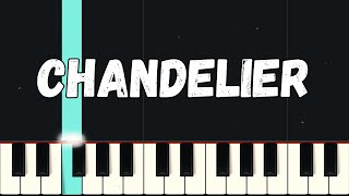 Chandelier  Sia  Beginner Piano Tutorial Easy [upl. by Eimarej]