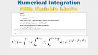 Numerical Integration with Variable Limits in Python [upl. by Evanthe]