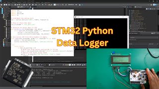 16 stm32 UART Driver  Python data looger to CSV File part 2 [upl. by Ahseinek]