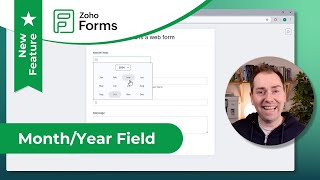 Zoho Forms  New Feature  Month and Year Field [upl. by Moht760]