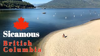 White Sand Beaches of Sicamous Canada 🇨🇦 [upl. by Ahsenot]