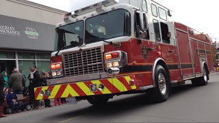 Newmarket Santa Claus Parade 2014 Fire trucks and more [upl. by Nevram]