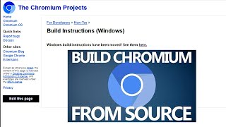 Google Chrome vs Chromium 2022  How to Build on Windows [upl. by Yehudi]