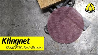 KLINGNET Mesh Abrasive  KLINGSPOR Abrasives USA [upl. by Nnaul171]