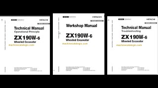 Hitachi ZX190W6 Technical and Workshop Manual [upl. by Guinevere]