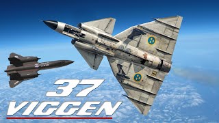 Saab Viggen Multirole Combat Aircraft  An Aircraft That Could Radarlock The SR71 Blackbird [upl. by Grubman]