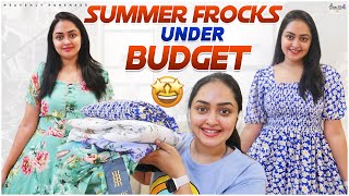 Summer Frocks Haul Under Budget  Heavenly Homemade [upl. by Gussi]