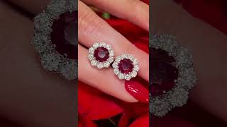 Rare red fire rubies with De Beers Forevermark diamonds that will leave you breathless ❤️‍🔥✨ ruby [upl. by Kciv]