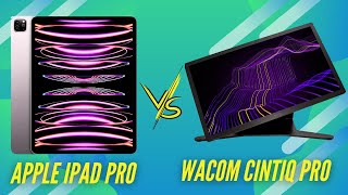 Wacom Cintiq Pro 27 vs iPad Pro M2  Is it Better to Draw on iPad or Wacom [upl. by Leena]