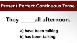 Quiz of present perfect continuous tense  Challenge your English skills grammarquiz [upl. by Irep]