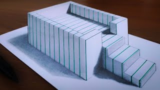 Easy and unique 3d illusion drawing how to draw a hole 3d illusion [upl. by Nnaer]