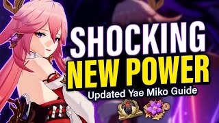 Updated YAE MIKO FULL GUIDE Dendro Buffs BEST Artifact amp Weapon Builds Team Comps  Genshin 32 [upl. by Sibie877]