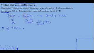 Reacciones químicas estequiometria Neutralización 04 ejercicio 02 [upl. by Anelim]