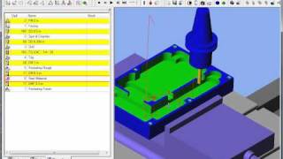 ESPRIT CAM  Automatic CNC Mill programming from solid Model [upl. by Worrell]