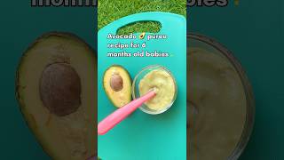 How to make Avocado 🥑 puree for babies  6 months plus babies shorts [upl. by Tocs]