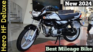 2024 Hero HF Deluxe Review  Best Mileage Bike  On Road Price [upl. by Pegasus805]