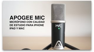 Apogee Mic análisis [upl. by Jahdol]