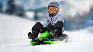 Gizmo Riders  Steerable Sledge with Brake [upl. by Navek]