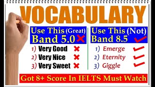 IELTS Strong Vocabulary  80 Band Vocabulary for IELTS Preparation [upl. by Grosberg]