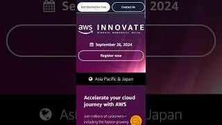 AWS INNOVATE Event  Migrate  Modernize  Build  Session  Register aws session [upl. by Aryt]