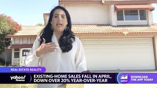 Existinghome sales fall in April decline over 20 yearoveryear [upl. by Vito424]