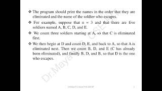 Josephus Problem in Data Structure [upl. by Miko]