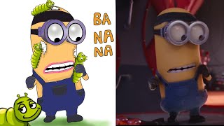 Minions  funny movement drawing  Minions cartoon funny 🤣 [upl. by Wehtta239]