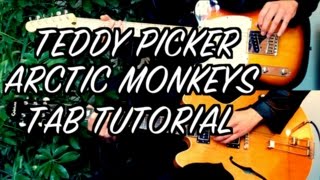 Teddy Picker  Arctic Monkeys  Two Guitar Tab Tutorial amp Cover [upl. by Eirahs]