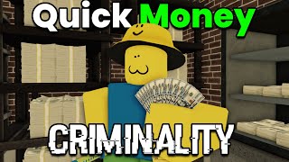 How to make money fast and easy in criminality  Roblox [upl. by Solenne732]