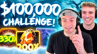 WE SPLIT 100000 FOR THIS GAMBLING CHALLENGE [upl. by Eshman]