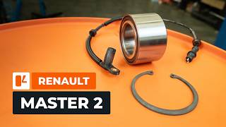 Radlager und ABSSensoren vorne bei RENAULT MASTER 2 Kastenwagen wechseln AUTODOC TUTORIAL [upl. by Nicolais]