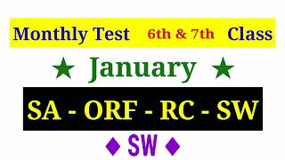 Unnathi Monthly test January 6th amp 7th 🙏Share Plz🙏 [upl. by Ariik]