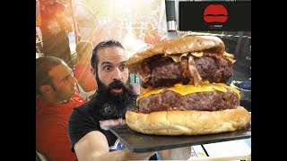 LA HAMBURGUESA MÁS GRANDE A LA QUE JAMÁS ME HE ENFRENTADO [upl. by Ah323]