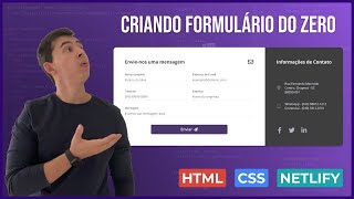 Formulário com HTML e CSS  Netlify Forms [upl. by Lester245]