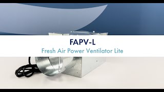 FAPVL Fresh Air Power Ventilator Lite  The Most Powerful and Compact Power Ventilator [upl. by Nylirac66]